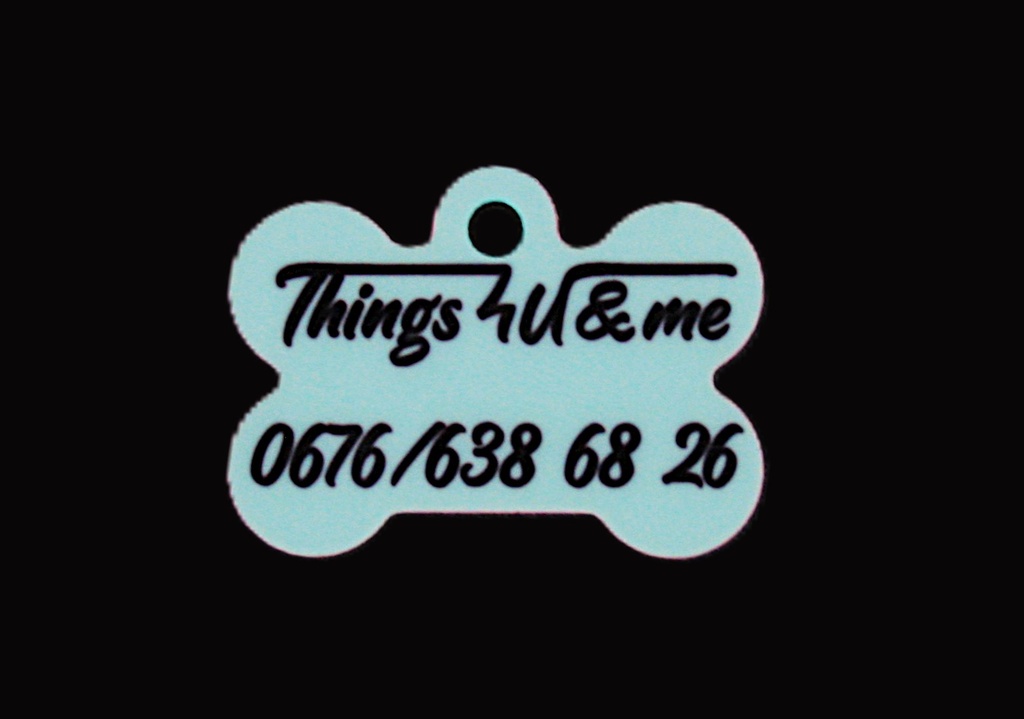 Hunde Erkennungs-Marke Alu