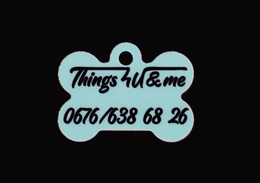 [P0000544] Hunde Erkennungs-Marke Alu